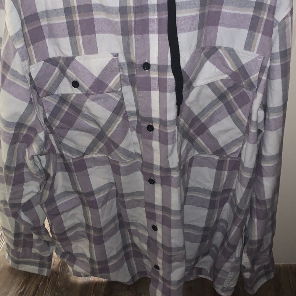 mens flannel/hoodie